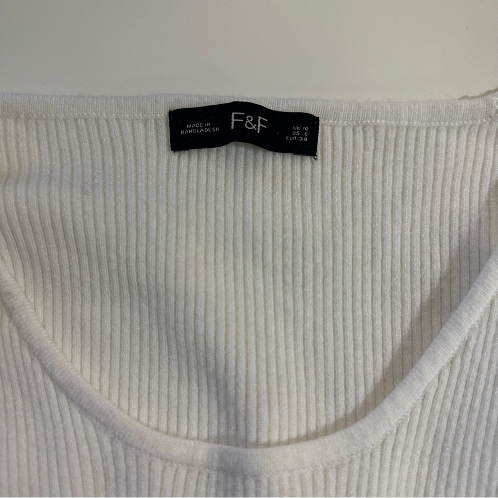 F&F Ribbed Balloon Sleeve Sweater - Picture 5 of 5